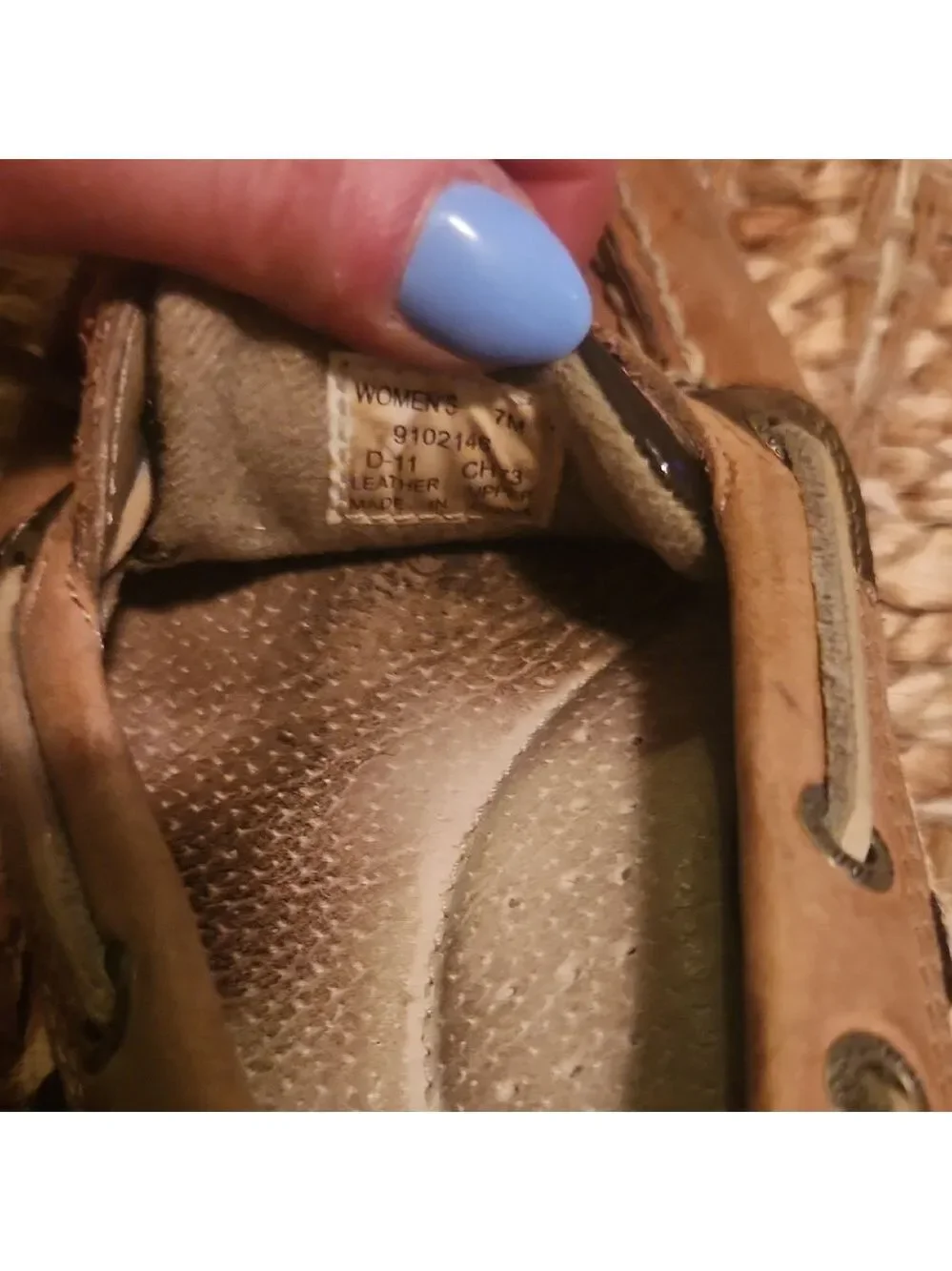 Sperry Leopard Boat Shoes Preppy Sz 7 Leather with Nautical Design